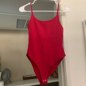 Red bodysuit